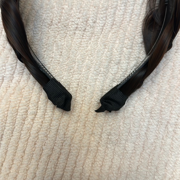 1pc non slip wide brimmed braid wig new cut hair hoop Dark brown - Picture 4 of 6